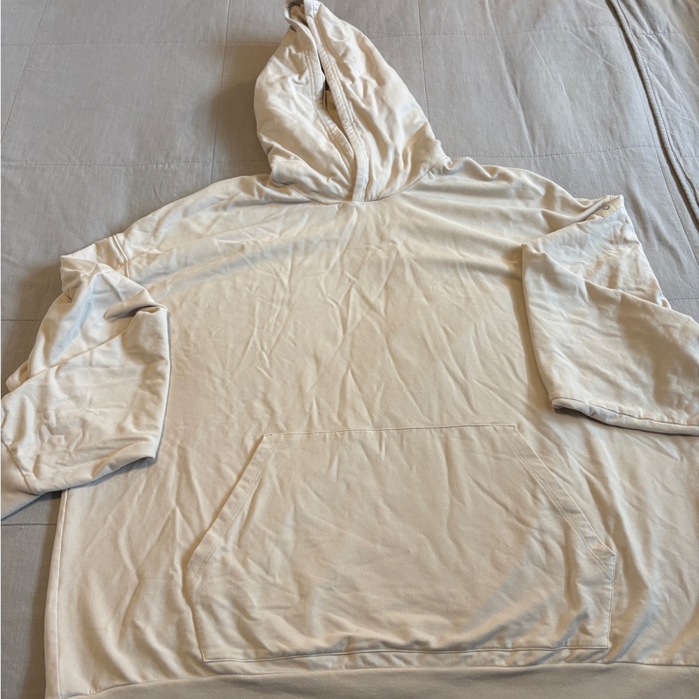 ALO Yoga Double Take Cream Hoodie Sweatshirt